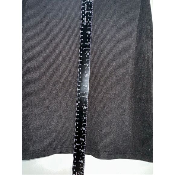 SHEIN SXY Cut Out Waist Ribbed Knit Bodycon Black Dress Women’s Size Small - Picture 6 of 8